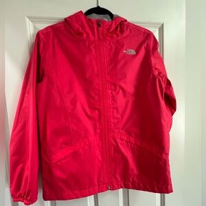 Girls Rain Jacket, Fushia-like color